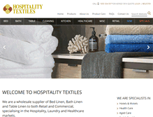 Tablet Screenshot of hospitalitytextiles.com.au